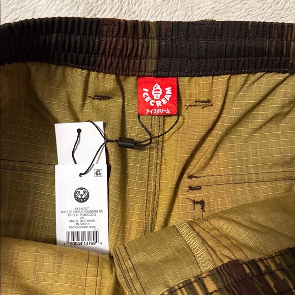 ICECREAM Drip Camo Straight Fit Drawstring Ripstop Pants - Picture 5 of 14